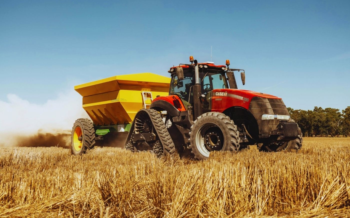 traktor z kołem gąsienicowym